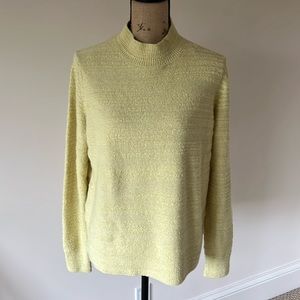 COS mock neck wool blend sweater